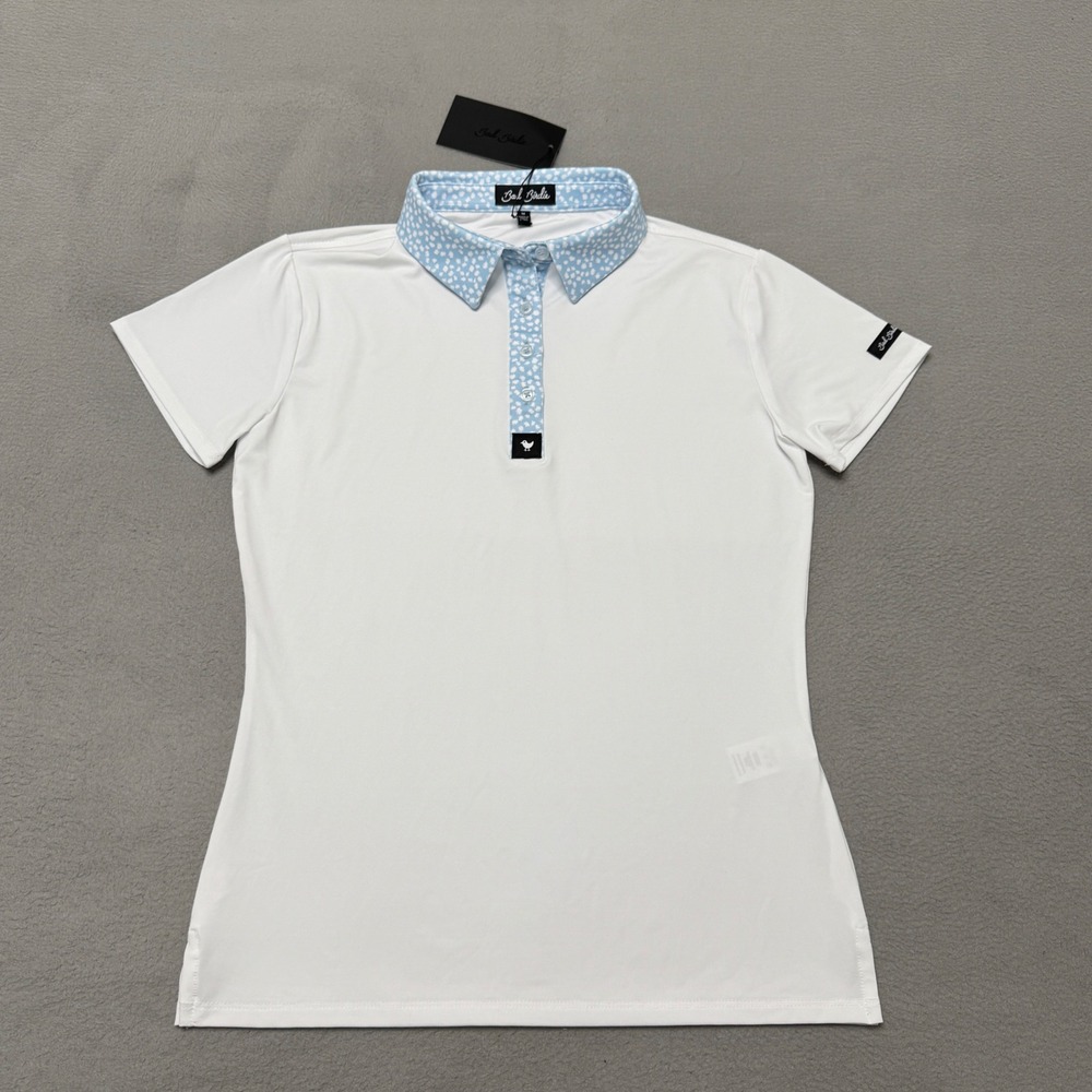 Bad Birdie Polo Shirt Womens M White Arizona Day Core Golf Performance Top
